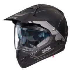 IXS 207 2.0 Motorfietshelm Mat Zwart Grijs